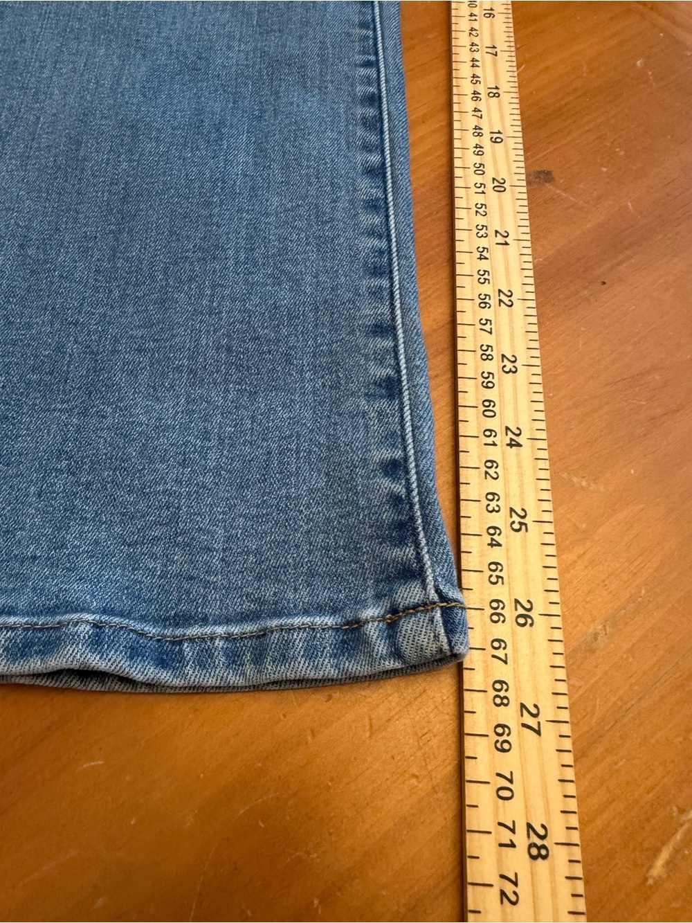 Quince High Rise Kick Flare Denim Jeans 30/28 Med Wash Everyday Countrycore - Picture 8 of 10